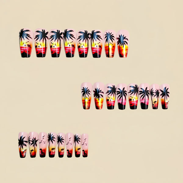 12 Sizes-24 Pcs Press On Nails Y953