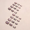 12 Sizes-24 Pcs Press On Nails K006