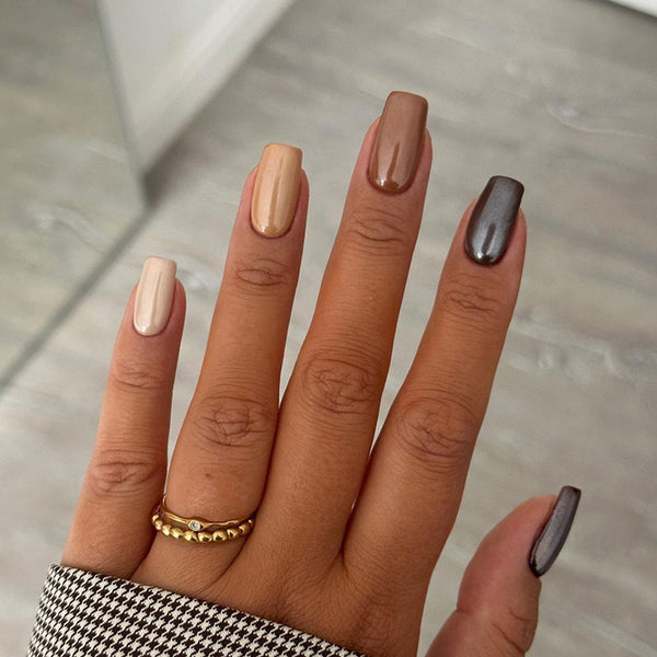 12 Sizes-24 Pcs Press On Nails W1450