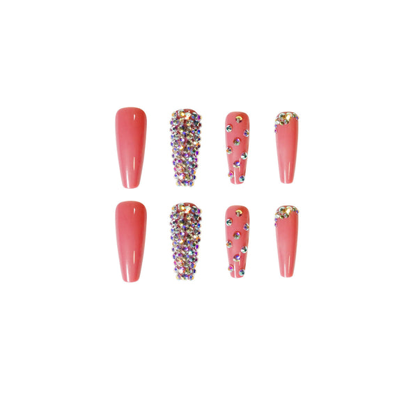 12 Sizes-24 Pcs Press On Nails JP1327