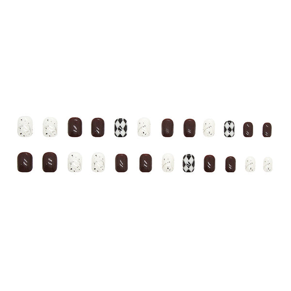 12 Sizes-24 Pcs Press On Nails R656