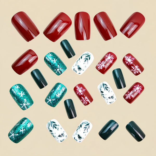 12 Sizes-24 Pcs Press On Nails Y1297