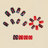 12 Sizes-24 Pcs Press On Nails Y1669