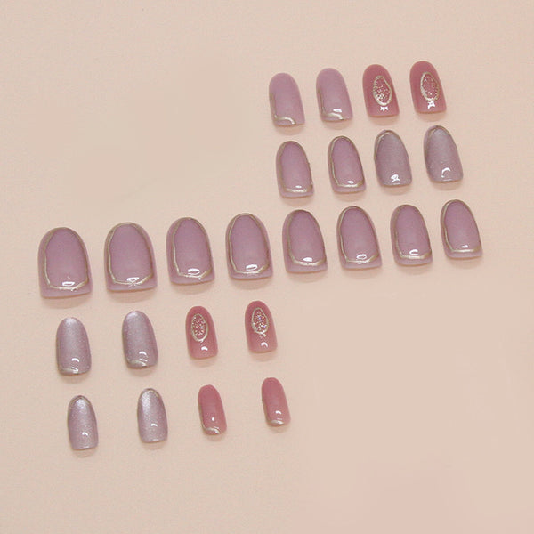 12 Sizes-24 Pcs Press On Nails W1696