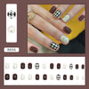12 Sizes-24 Pcs Press On Nails R656