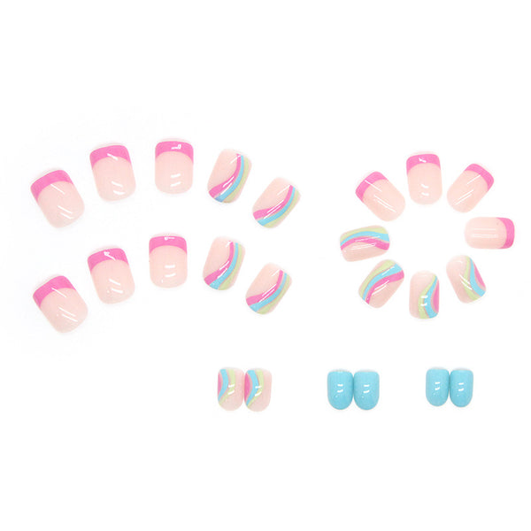 12 Sizes-24 Pcs Press On Nails W174