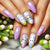 12 Sizes-24 Pcs Press On Nails Y961
