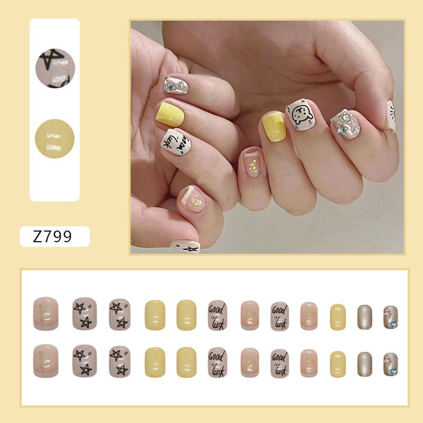 12 Sizes-24 Pcs Press On Nails Z799