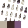 12 Sizes-24 Pcs Press On Nails JP4119