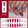 12 Sizes-24 Pcs Press On Nails C1781