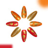 12 Sizes-24 Pcs Press On Nails C1089