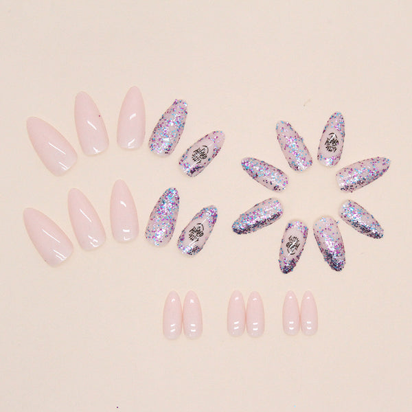 12 Sizes-24 Pcs Press On Nails W894