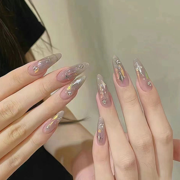 12 Sizes-24 Pcs Press On Nails MY070