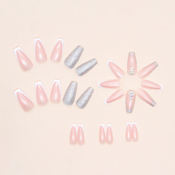 12 Sizes-24 Pcs Press On Nails Z653
