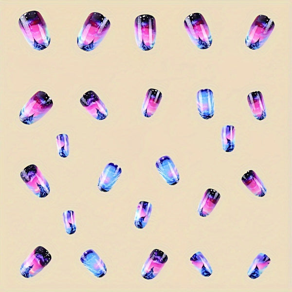 12 Sizes-24 Pcs Press On Nails Y434-1