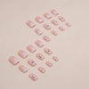 12 Sizes-24 Pcs Press On Nails W1107