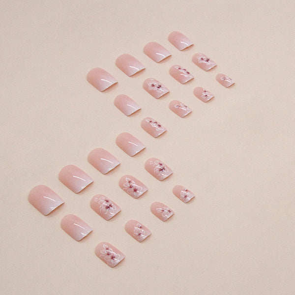 12 Sizes-24 Pcs Press On Nails W1107