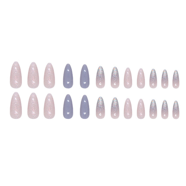 12 Sizes-24 Pcs Press On Nails W1899