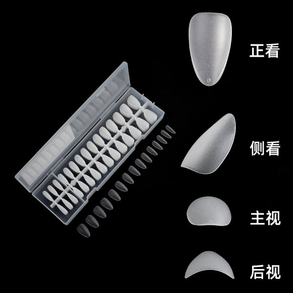 300 Pcs Press On Nails short-almond-01