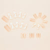12 Sizes-24 Pcs Press On Nails W1995