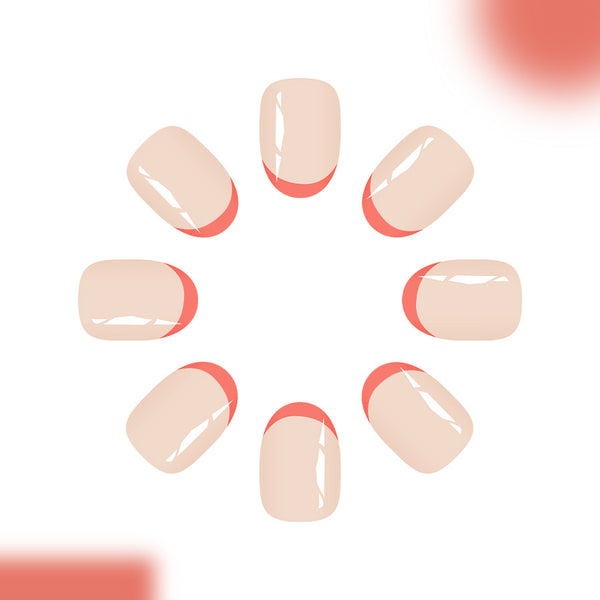 12 Sizes-24 Pcs Press On Nails C1027