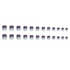 12 Sizes-24 Pcs Press On Nails W1460