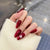 12 Sizes-24 Pcs Press On Nails W1907