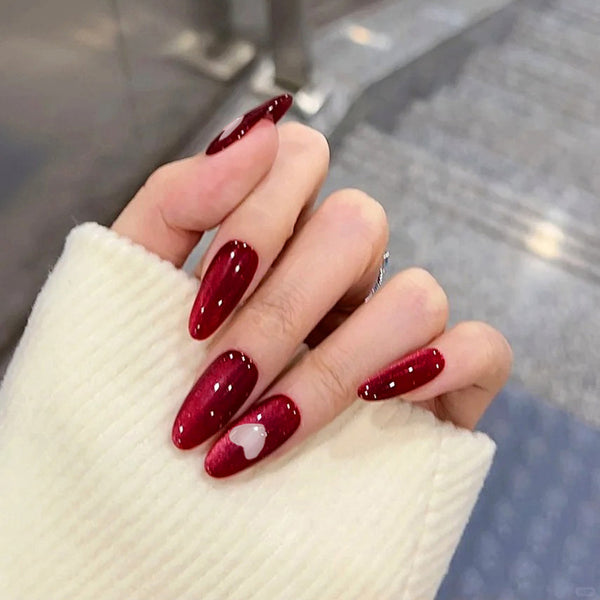 12 Sizes-24 Pcs Press On Nails W1907