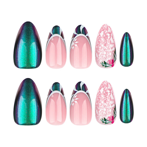 12 Sizes-24 Pcs Press On Nails JP3462