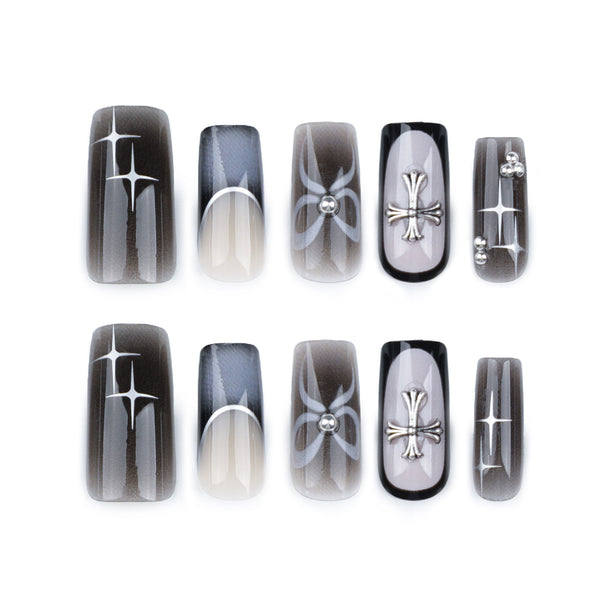 12 Sizes-24 Pcs Press On Nails JP3385