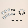 12 Sizes-24 Pcs Press On Nails F045