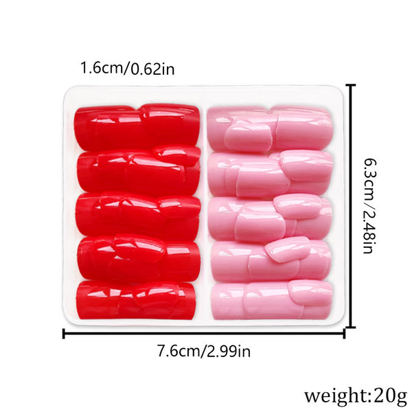 48 Pcs Press On Nails Solid-3-48pcs