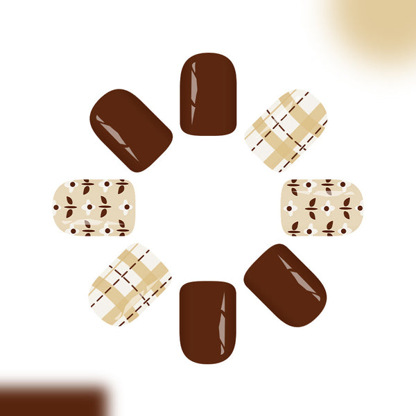 12 Sizes-24 Pcs Press On Nails C1613