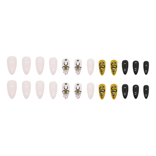12 Sizes-24 Pcs Press On Nails W1022