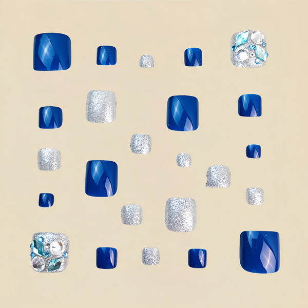 12 Sizes-24 Pcs Press On Nails ZJ01
