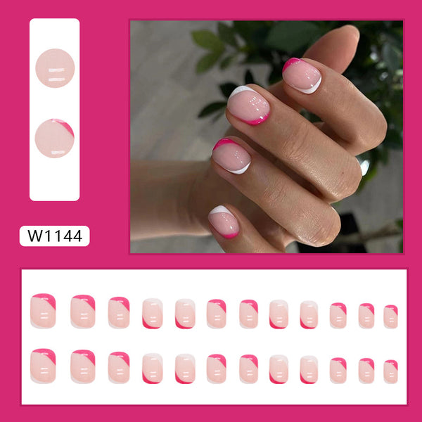12 Sizes-24 Pcs Press On Nails W1144