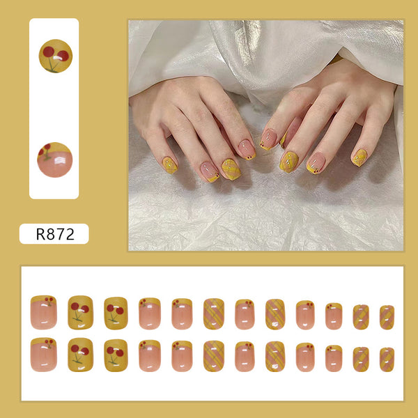 12 Sizes-24 Pcs Press On Nails R872