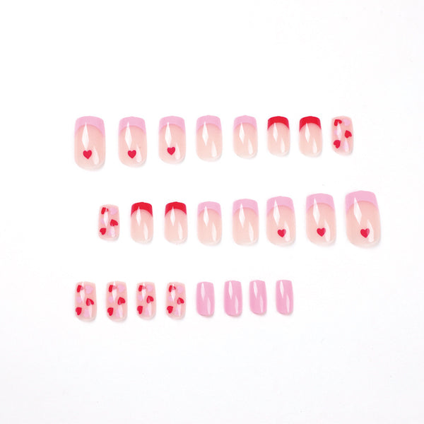 12 Sizes-24 Pcs Press On Nails JP1876