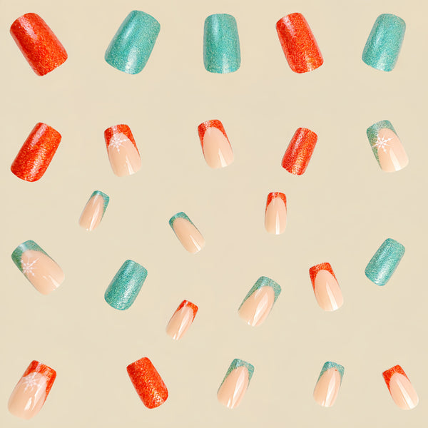 12 Sizes-24 Pcs Press On Nails Y264
