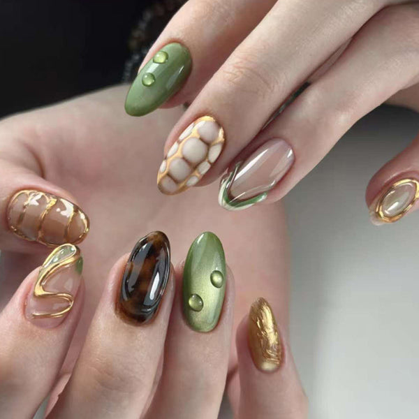 30 Pcs Press On Nails W2101