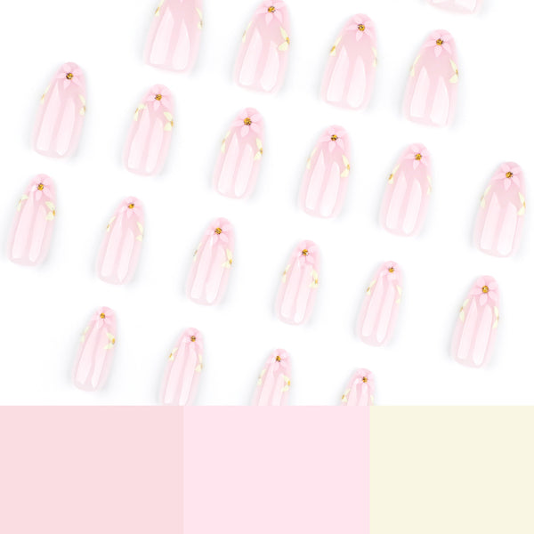 12 Sizes-24 Pcs Press On Nails JP3708