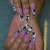 12 Sizes-24 Pcs Press On Nails BZ1417