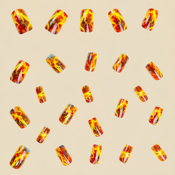 12 Sizes-24 Pcs Press On Nails Y401