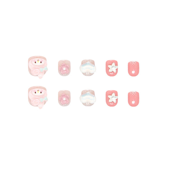 12 Sizes-24 Pcs Press On Nails K031