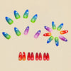 12 Sizes-24 Pcs Press On Nails Y1236