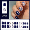 12 Sizes-24 Pcs Press On Nails C1405