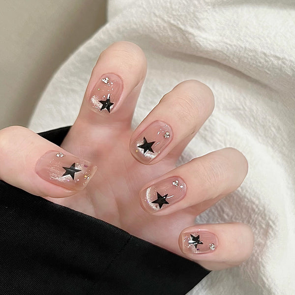 12 Sizes-24 Pcs Press On Nails SP100