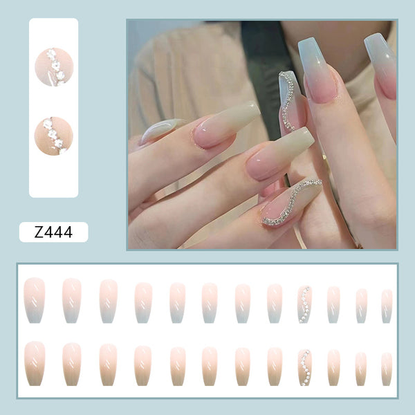 12 Sizes-24 Pcs Press On Nails Z444