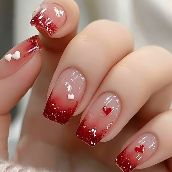 12 Sizes-24 Pcs Press On Nails Y1669