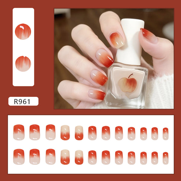 12 Sizes-24 Pcs Press On Nails R961